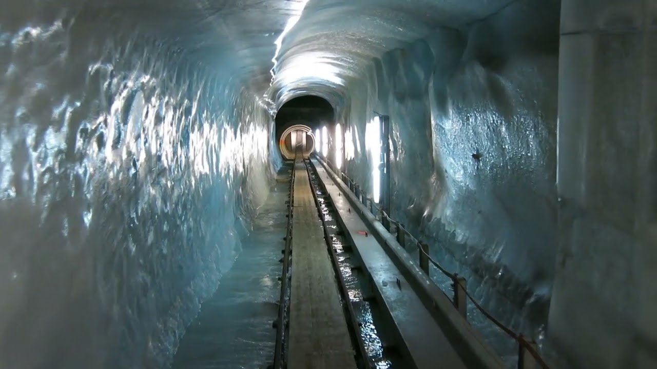 Stollenbahn Jungfraujoch Ostgrat Rückfahrt Akku-Lok Schweiz Switzerland Top of Europe