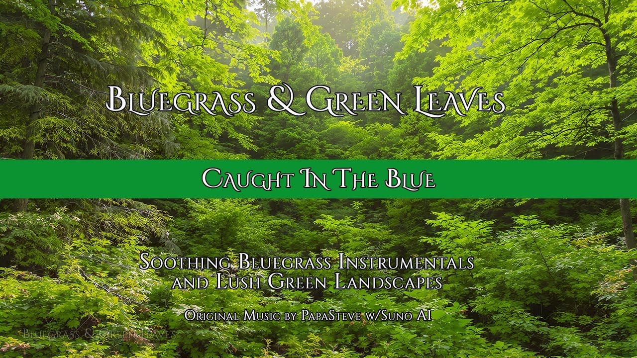 Caught in the Blue | Bluegrass & Green Leaves 4K Nature Instrumental