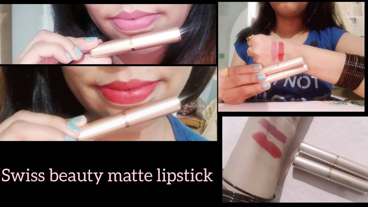 SWISS BEAUTY NON-TRANSFER WATERPROOF MATTE LIPSTICK REVIEW | ONLY RS 299 | BEAUTY TIPS BY MAHIRA