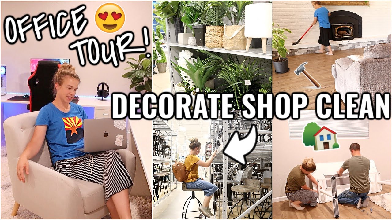 OFFICE TOUR!!😍 SHOP, DECORATE & CLEAN WITH ME | OUR ARIZONA FIXER UPPER