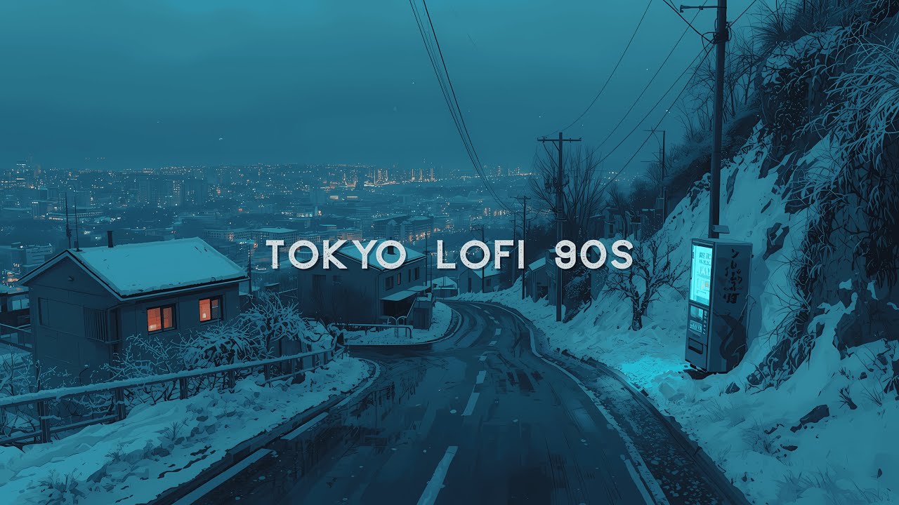2AM Snowfall in Japan ❄️ 90s Lofi Vibes — Cozy Winter Glow