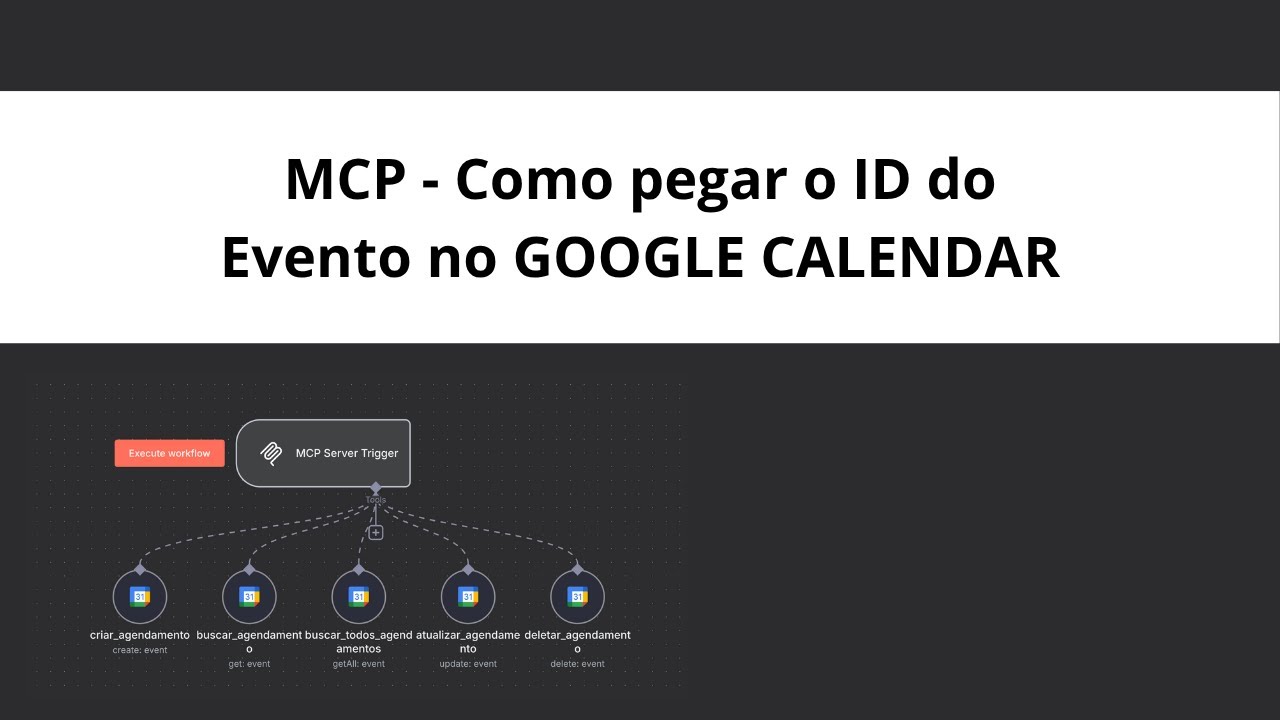 Como criar um Agente de Agendamento de forma eficiente pegando o ID do Evento no Google Calendar
