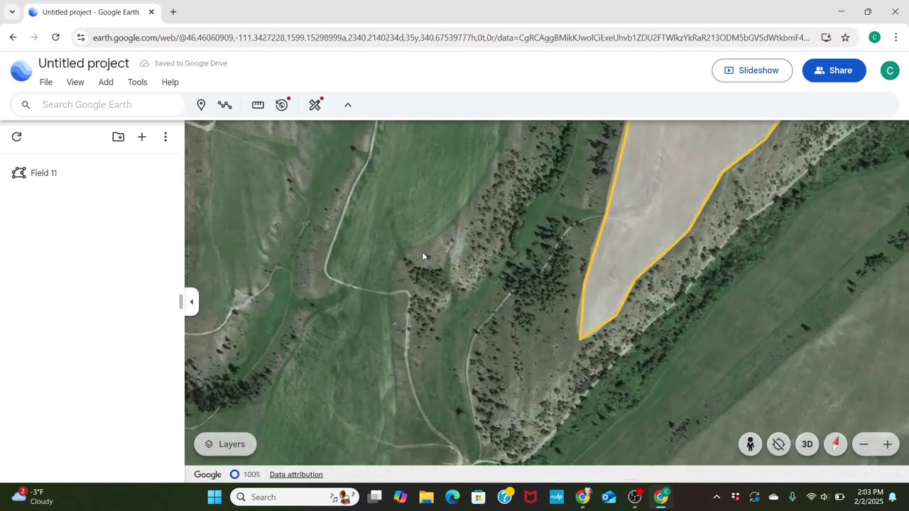 Creating KML file on Google Earth for Drone Spraying