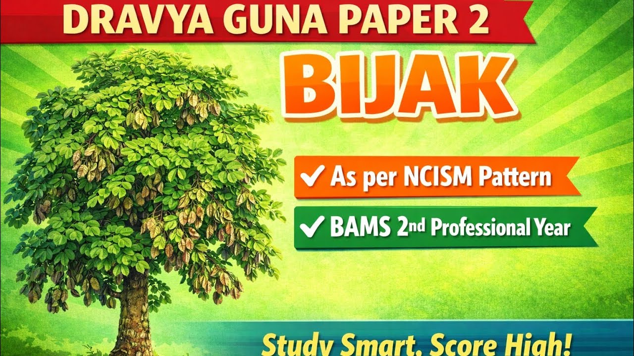 Bijak (# plant 14) || Dravya guna paper 2 || Bams 2nd proff ||