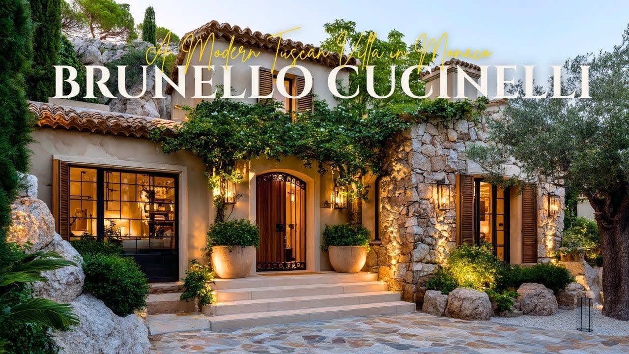 A Modern Tuscan Villa in Monaco Inspired by the Natural Elegance of Brunello Cucinelli