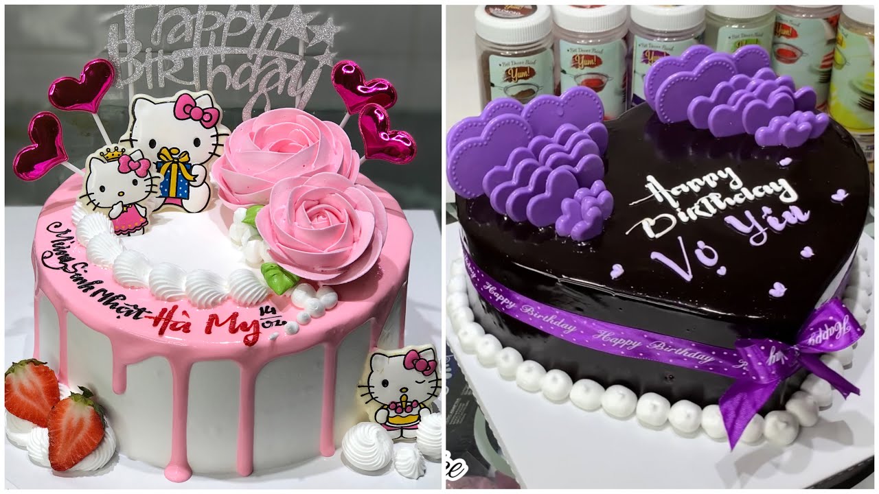 Trang trí bánh kem với Chocolate - Decorate cream cake with Chocolate - DiêuLinh Cake