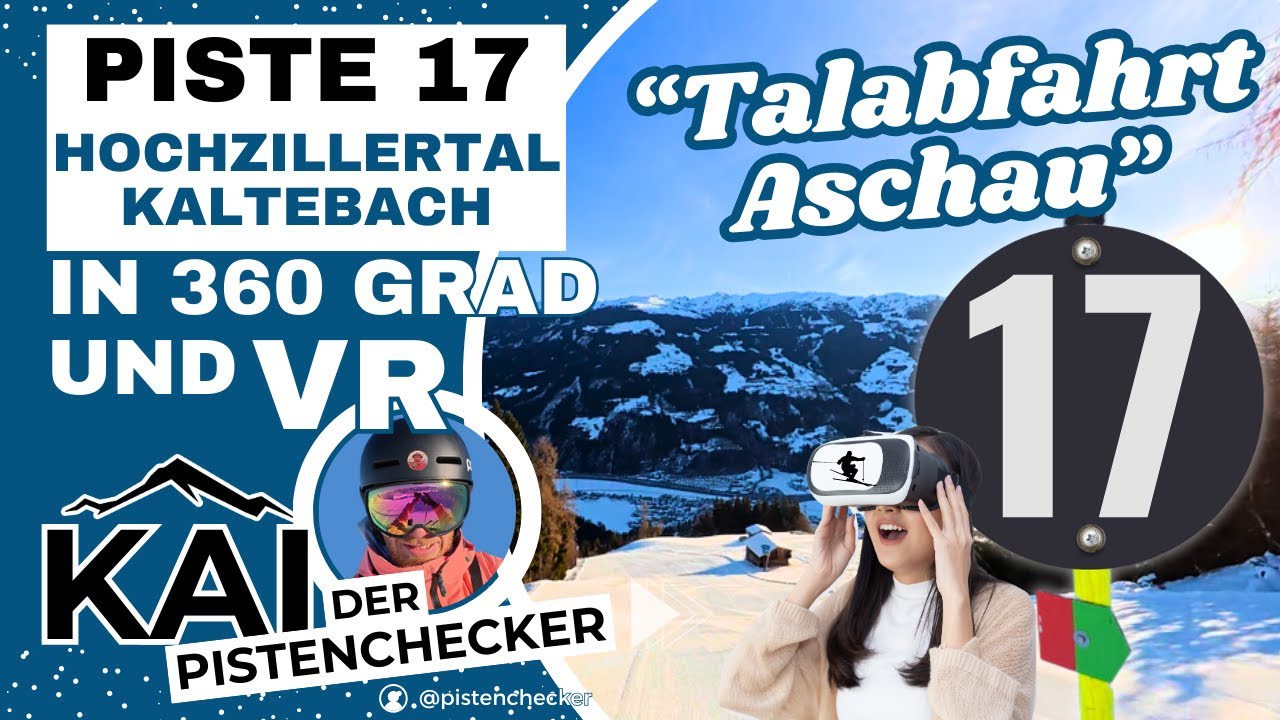 Hochzillertal Kaltenbach | Route 17 | Schwarze Piste Talabfahrt nach Aschau | 360° Ski
