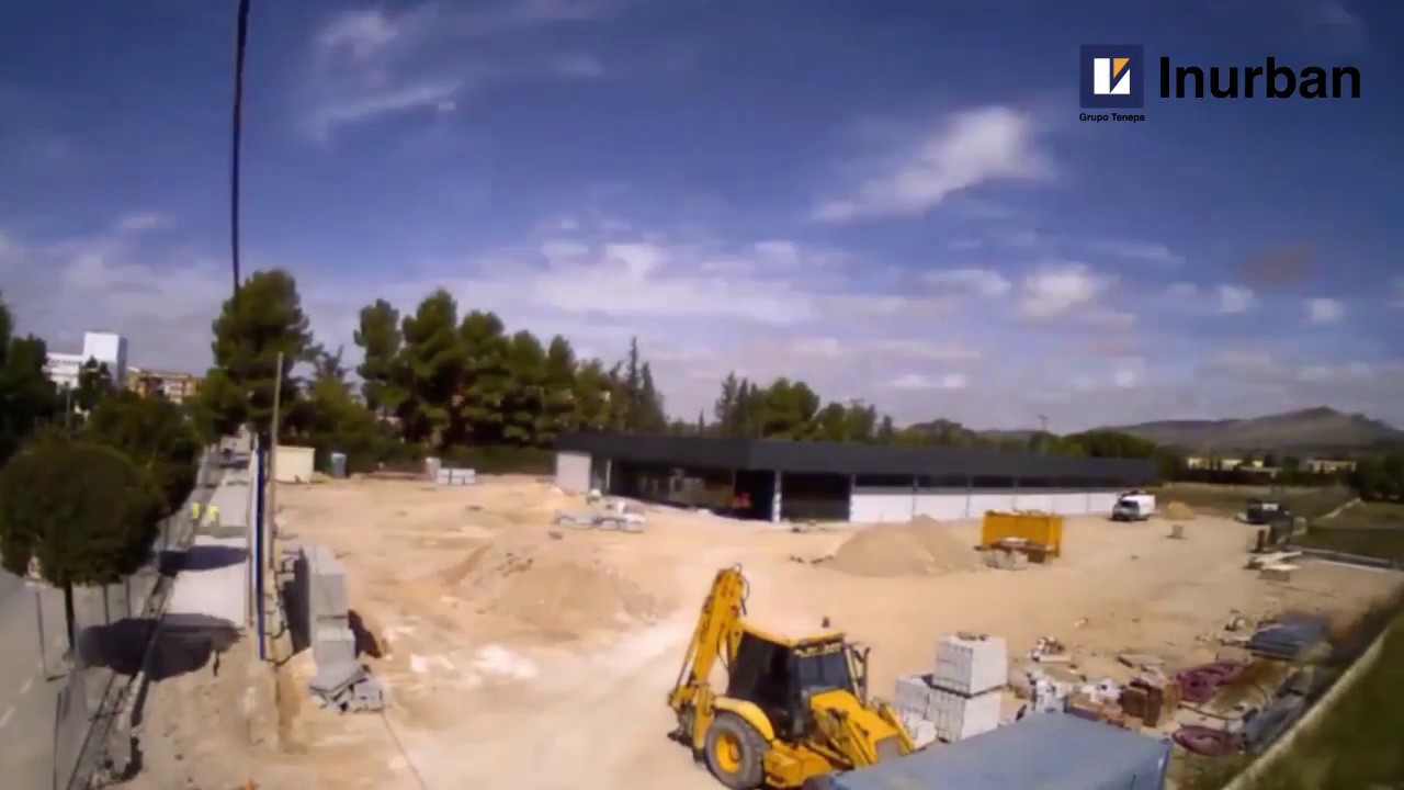 Construcción supermercado Aldi en Yecla (timelapse)