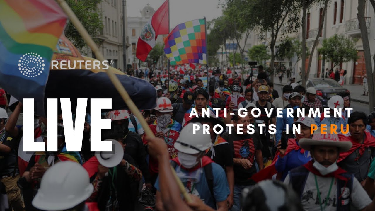 LIVE: Protesters demand presidential elections in Lima