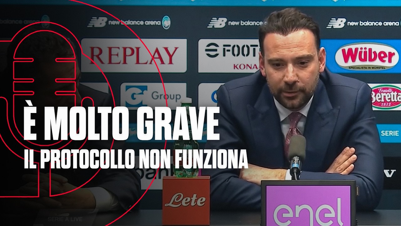 “È molto grave. Non capisco il protocollo” | Manna post Atalanta-Napoli 2-1