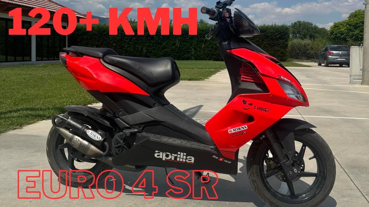 Aprilia SR50R 70cc Athena Sport 120+ kmh 13.000+ RPM Fastest Euro 4 In The World