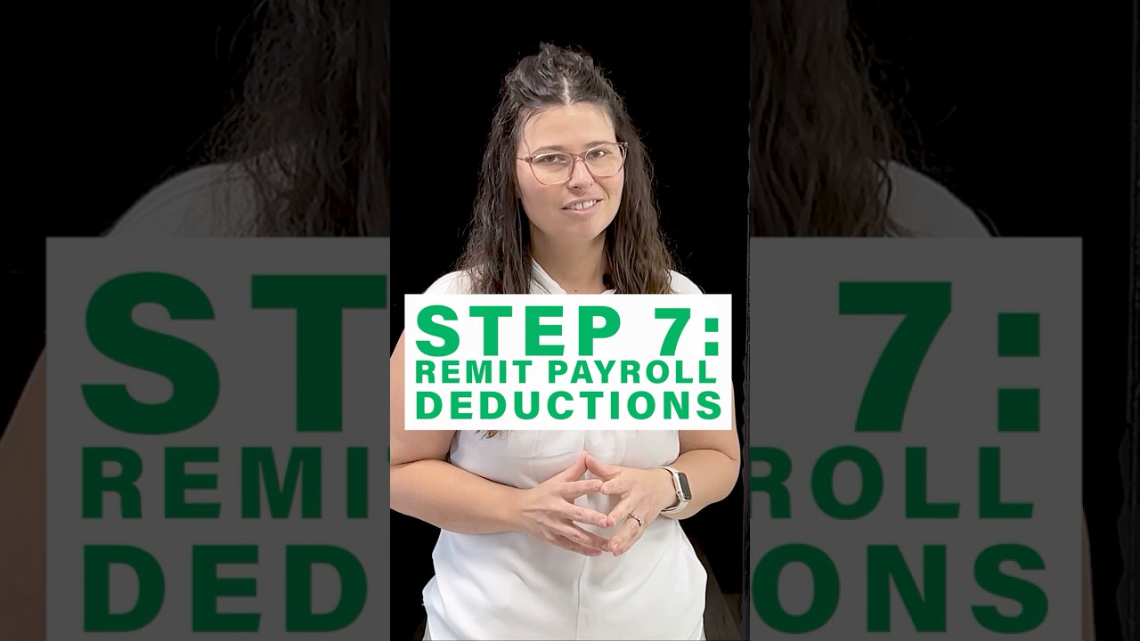 STEP 7  - Remit Payroll Deductions #shorts