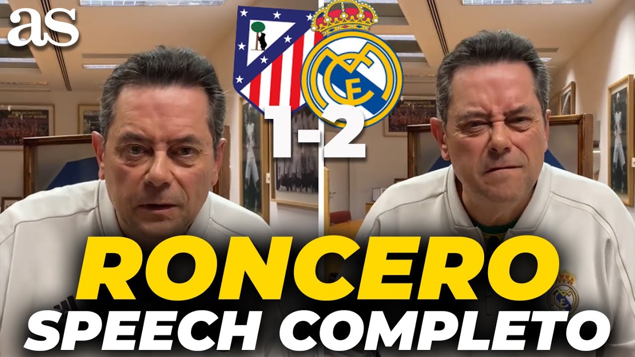 RONCERO apela a la &Eacute;PICA tras el ATLETI 1 - MADRID 2: 