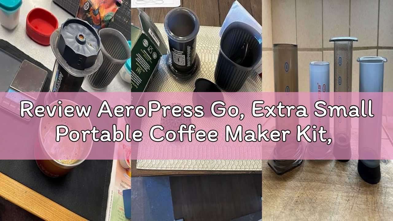 Review AeroPress Go, Extra Small Portable Coffee Maker Kit, Travel, Hiking & Camping, All-in-One Fre