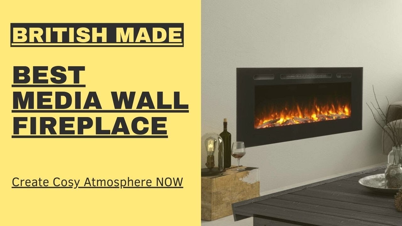 Best Media Wall Fireplace| BRITISH MADE| 48inch - Create Cosy Atmosphere!