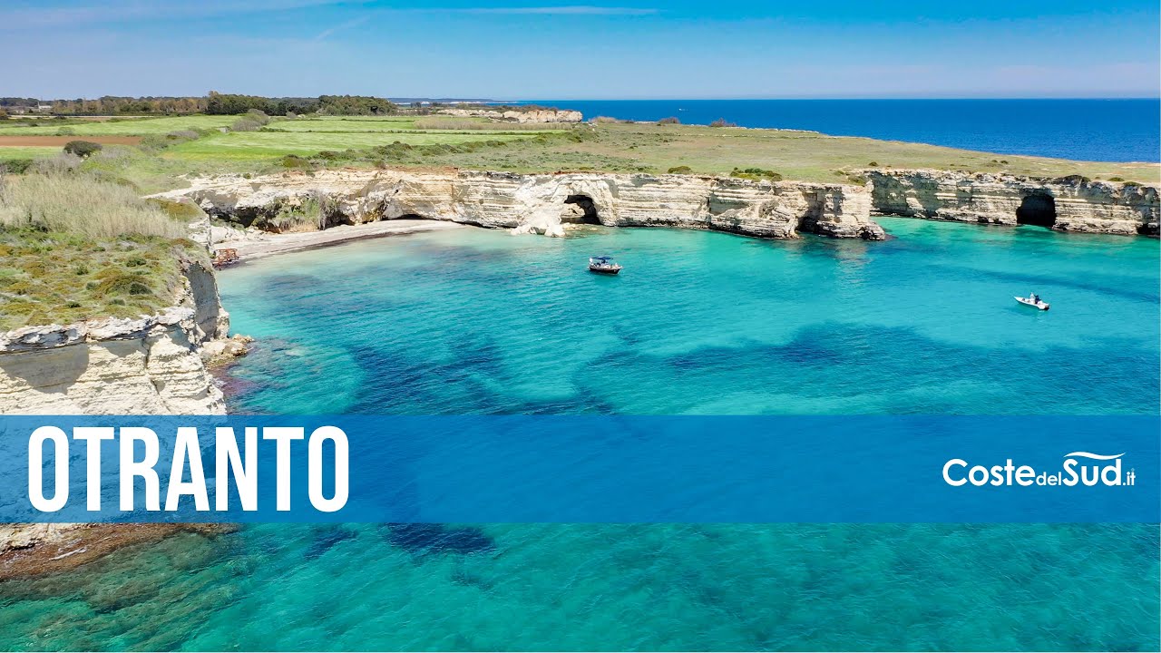 📍 OTRANTO la BAIA DEL MULINO D'ACQUA e la Grotta Sfondata - COSTE DEL SUD it