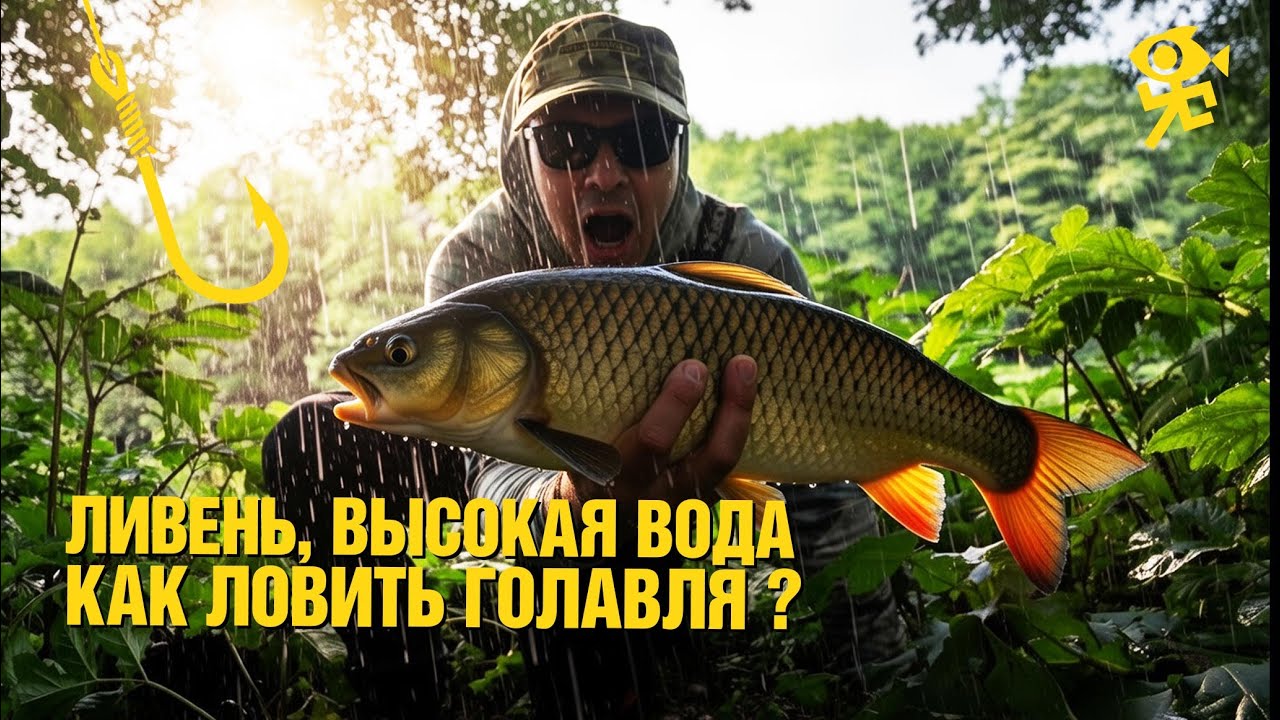 Как и где ловить крупного голавля по высокой мутной воде после дождей на спиннинг
