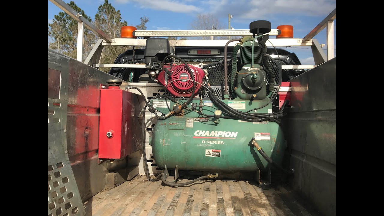 SOLD Champion Gas Powered Air Compressor R series HONDA 13hp