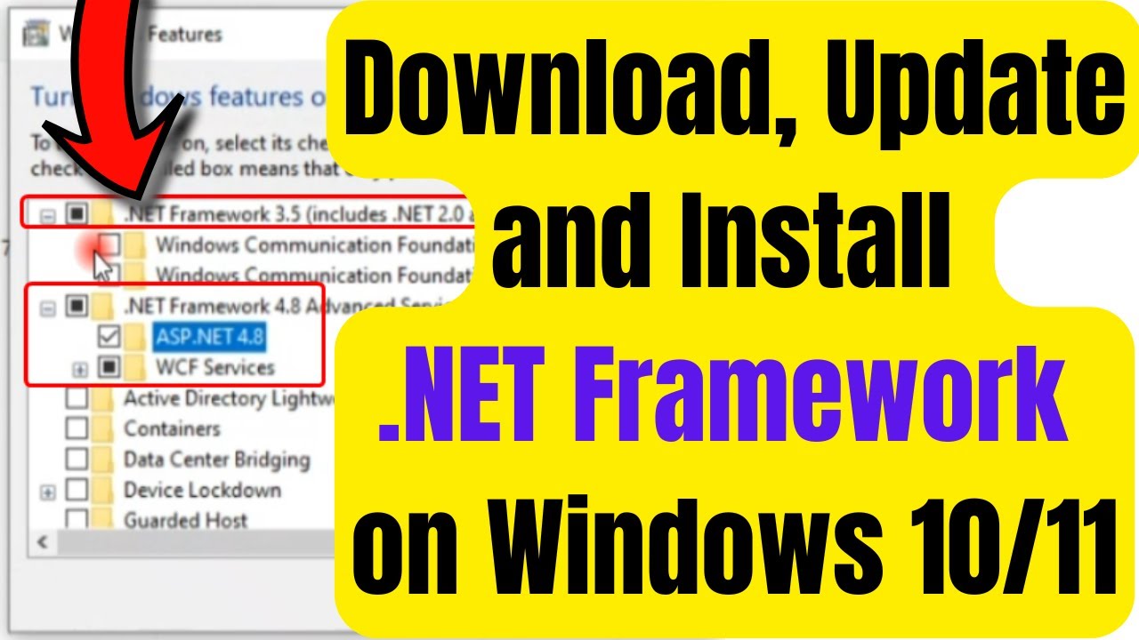 How to Download, Update, and Install .NET Framework on Windows 10 | Easy Guide