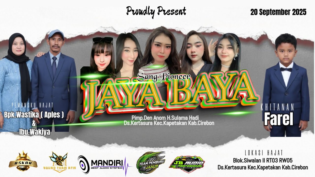 🔴 LIVE JAYA BAYA OFFICIAL BLOK SIWALAN KERTASURA KAPETAKAN CIREBON 20 SEPTEMBER 2025