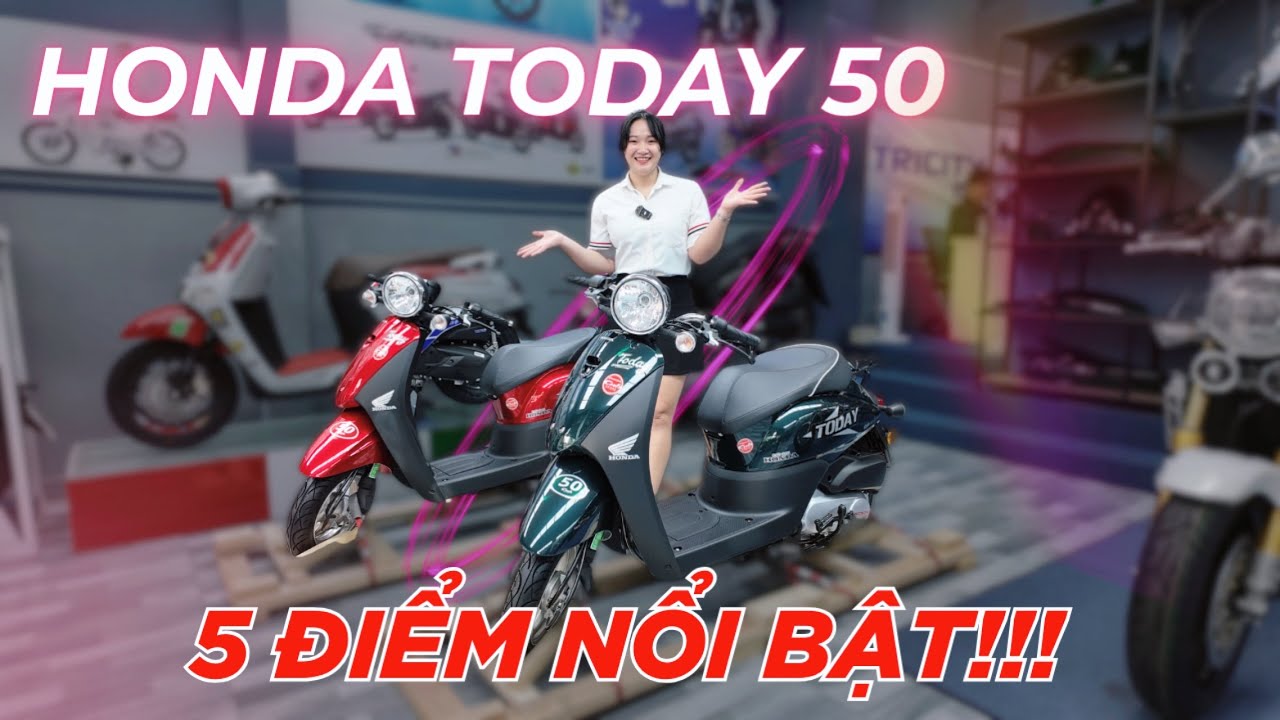 Honda Today 50 Không Cần Bằng Lái – Màu Mới Về Xe Tại Cub Shop Siêu Xinh