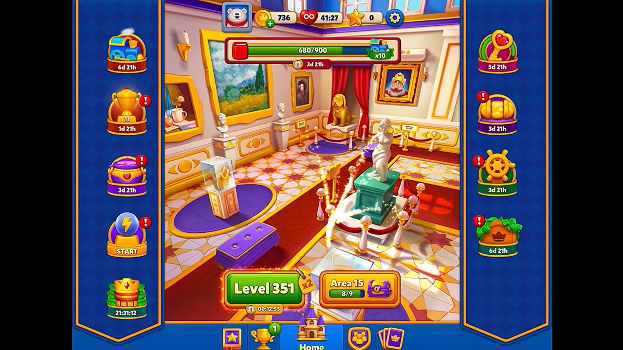 Royal Match Level Museum Episode 15 Part 2 | Relaxing Gameplay Walkthrough #royalmatch #ipadgame 