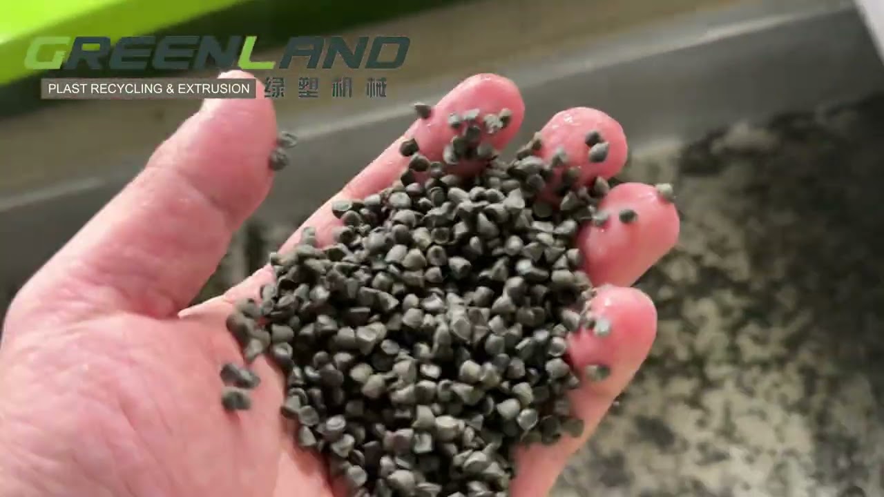Greenlandplast GLAP120 waste PP Raffia woven bag recycling pelletizing line double stage
