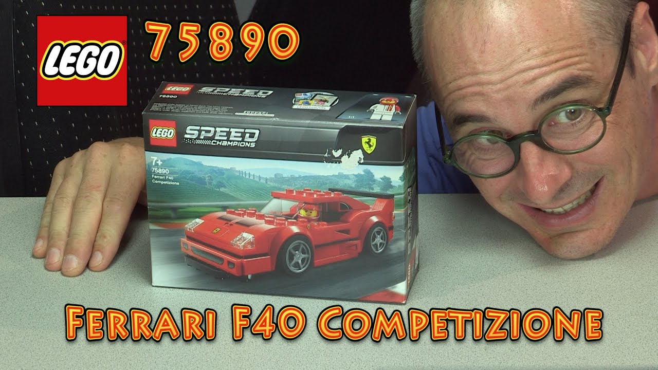 LEGO® 75890-1 Aufbauvideo: Ferrari F40 Competizione der Speed Champions vom Jahr 2019 - LY-00474