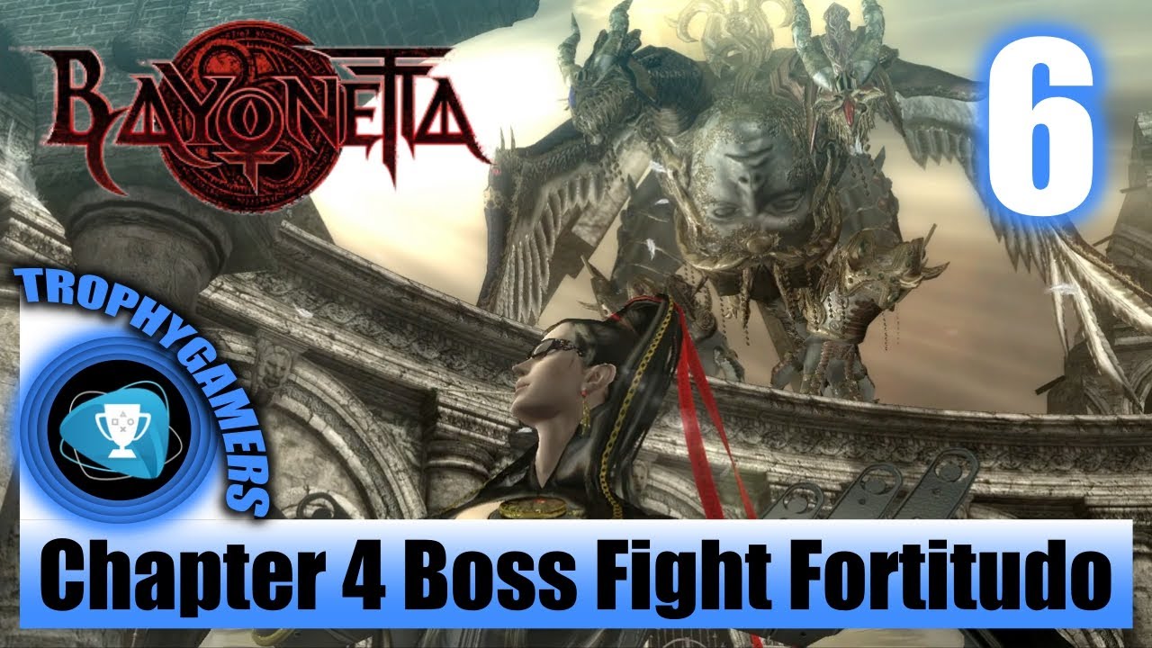 Bayonetta Remastered - Boss Fight Chapter 4 The Cardinal Virtue of Fortitude - Full Walkthrough P. 6