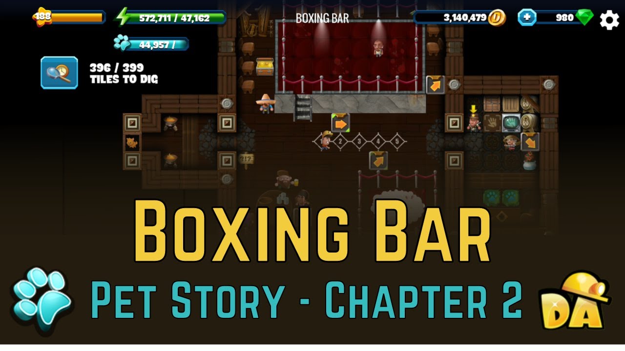 Boxing Bar - #6 Pets Chapter 2 - Diggy's Adventure