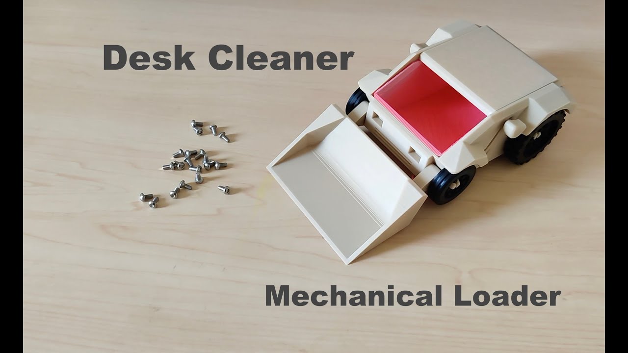 Meet Mr. Desk Cleaner Robot | Mechanical 3d print design