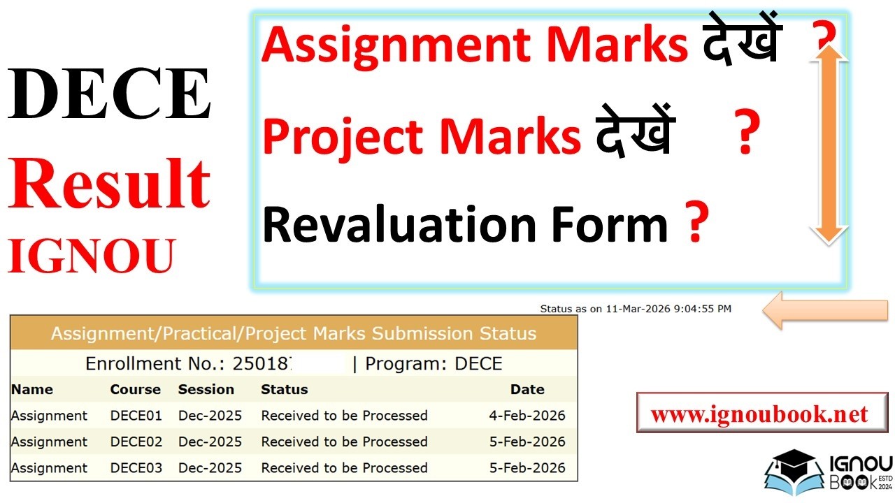 DECE Assignment Marks ? Project Marks ? OMR Paper Marks check ! How ???