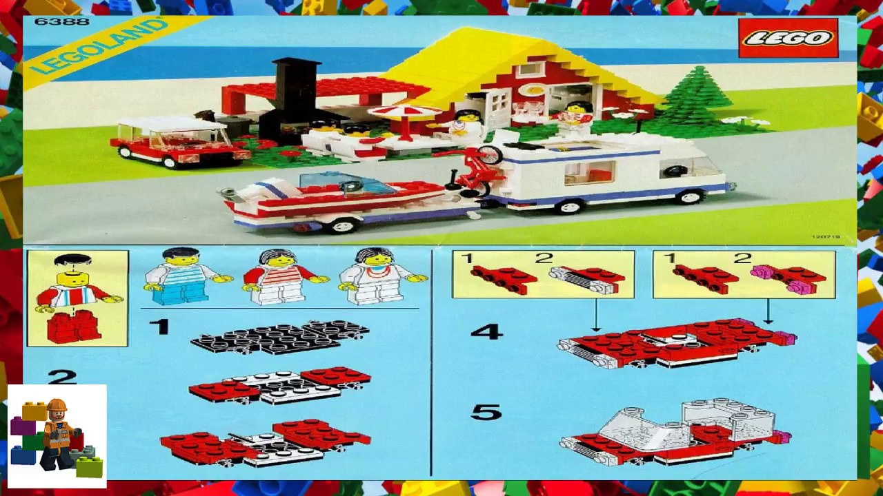 LEGO instructions - Town - Leisure - 6388 - Holiday Home with Campervan