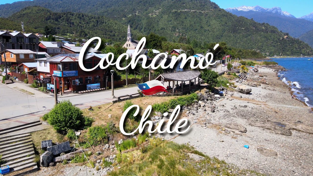 Cochamó  vista aérea del pueblo y estuario,  diciembre  2021 4k | Slow Chile Journeys