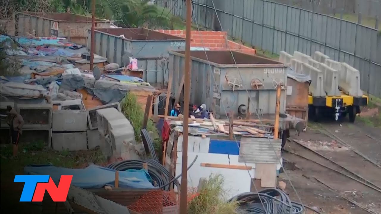Ocupantes ilegales toman terrenos ferroviarios: tierras tomadas junto a las vías del tren Mitre
