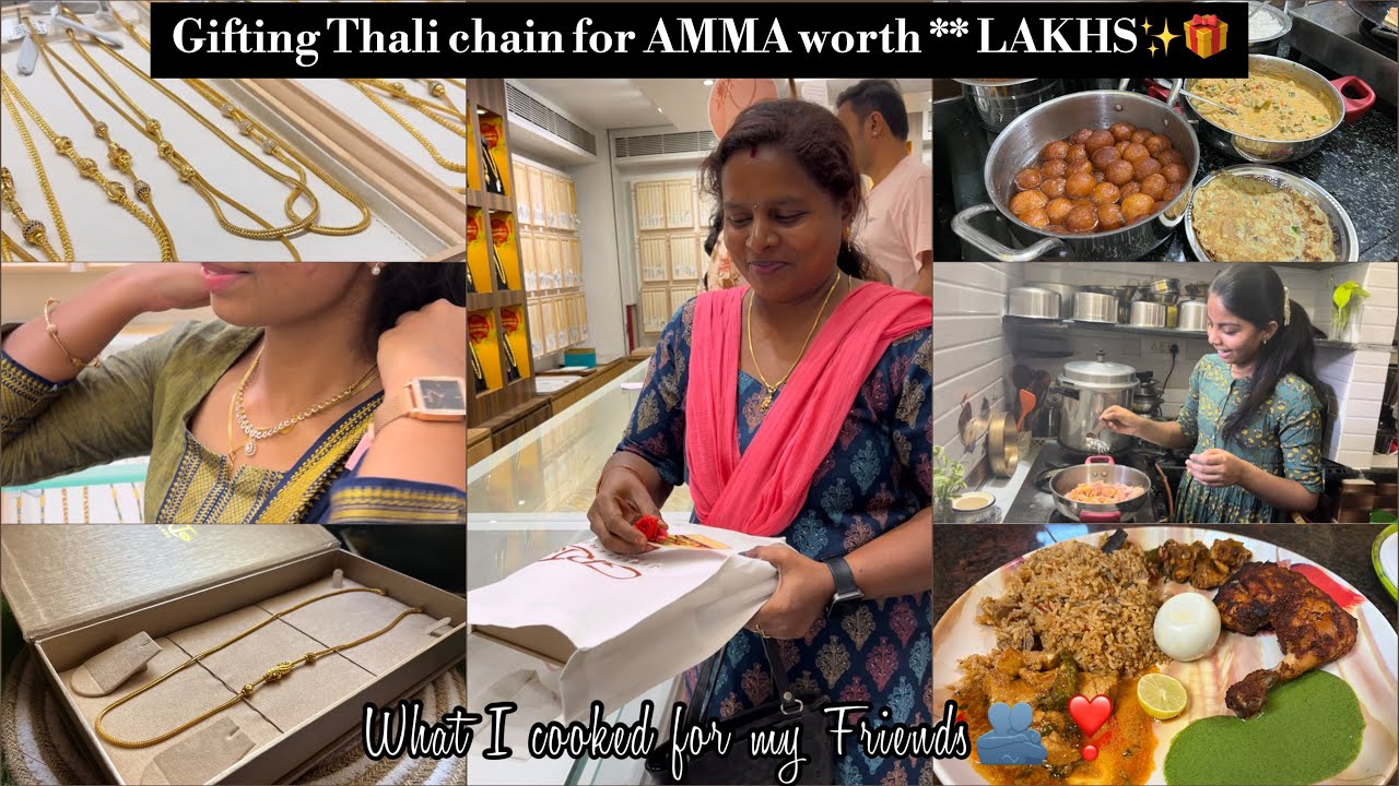 Vlog#25 Amma’s 25 years DREAM CAME TRUE🥹🫂||Chicken varieties for my friends✨#diml #goldshopping