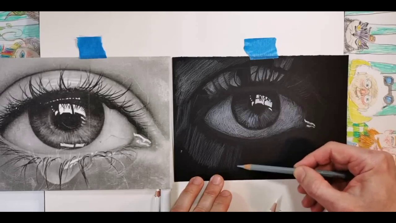 Madriguera SENIOR 34 DIBUJO SOBRE PAPEL NEGRO 2