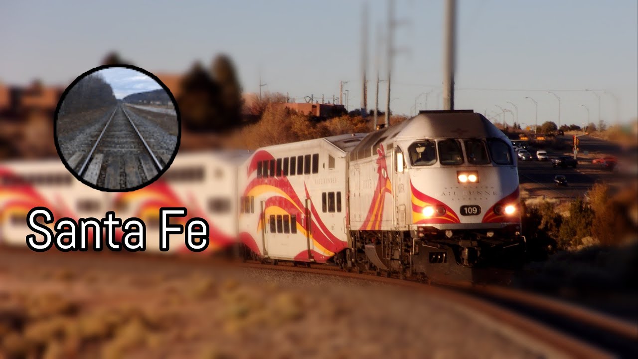 [HD 60FPS] Loads of New Mexico Rail Runner trains in Santa Fe, NM.