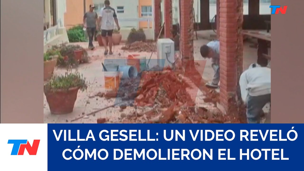 DERRUMBE EN VILLA GESELL I No había autorización para demoler paredes en el hotel Dubrovnik