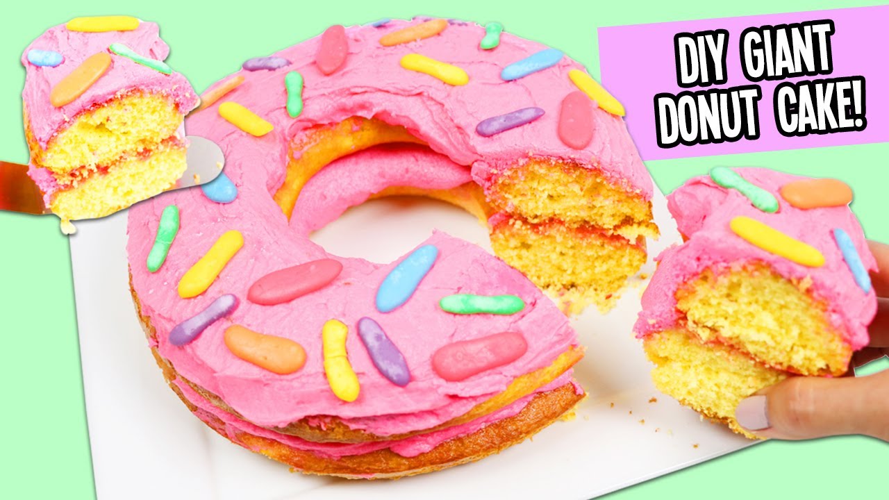 How to Make a Delicious Giant Sprinkle Donut Cake!