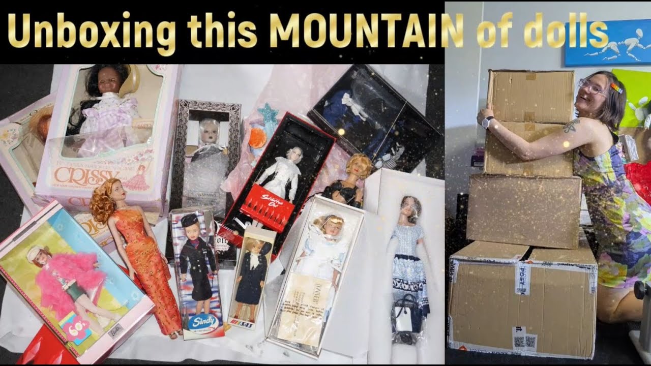 Unboxing this mountain of dolls: Barbie, Tonner, Integrity Toys, Crissy, Sindy, vintage fashion