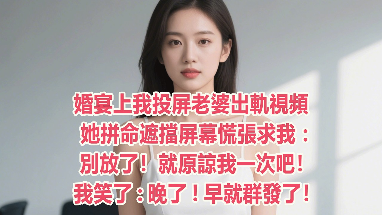 婚宴上我投屏老婆出軌視頻，她拼命遮擋屏幕慌張求我：別放了！就原諒我一次吧！我笑了:晚了!早就群發了！#情感故事 #退休生活 #子女孝顺 #老人频道 #生活哲学
