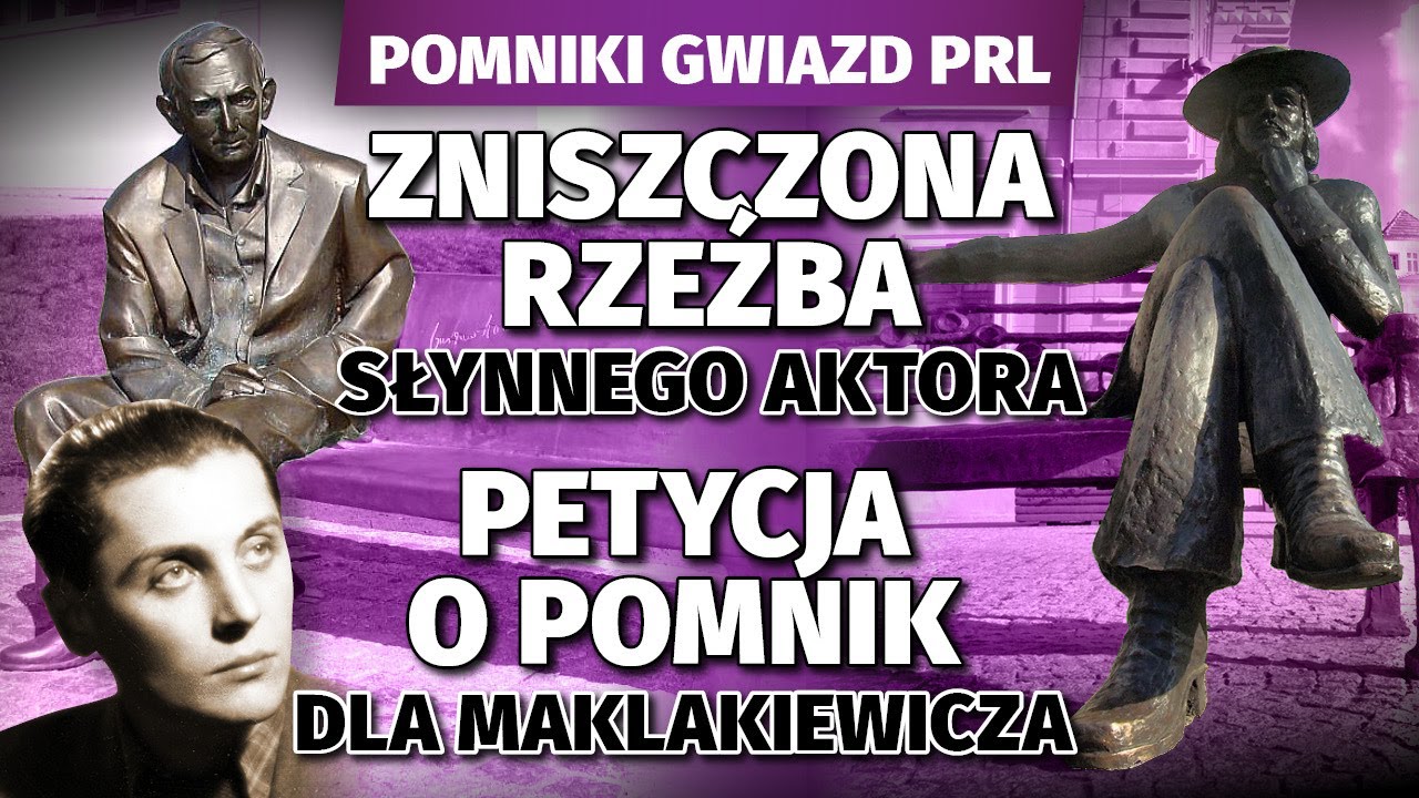 Pomniki gwiazd PRL Zniszczona rzeźba Himilsbacha. Petycja o pomnik dla Maklakiewicza l Niezapomniani