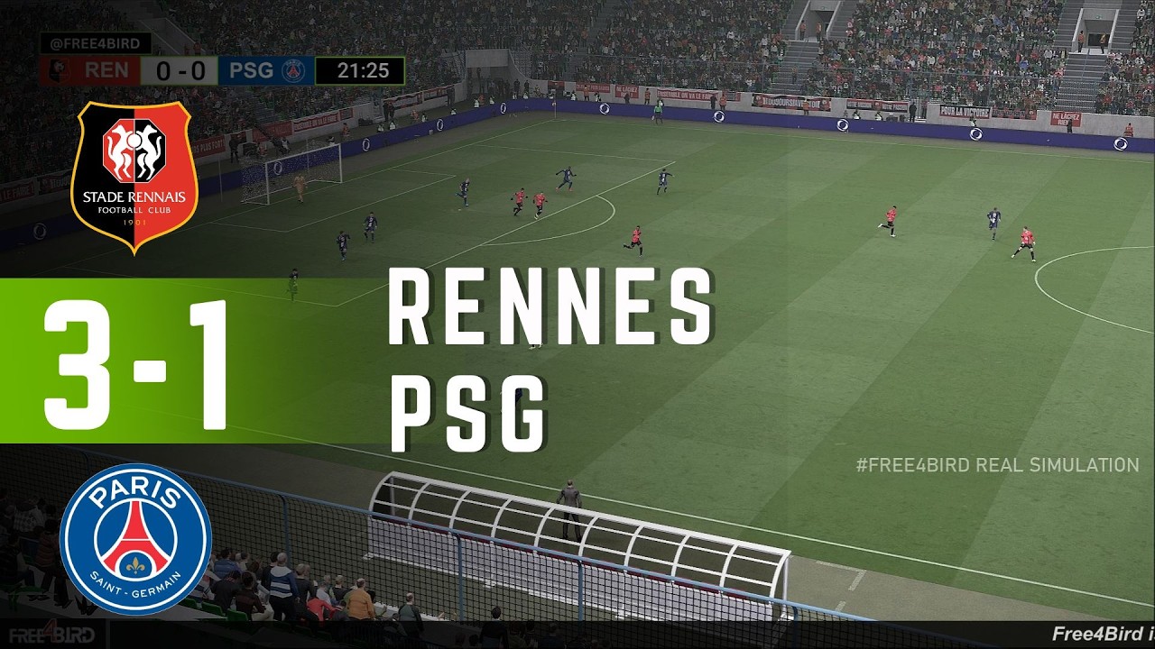 Rennes vs PSG EN DIRECT | 🇫🇷 Ligue 1 2026 | Simulation & Score en Temps Réel