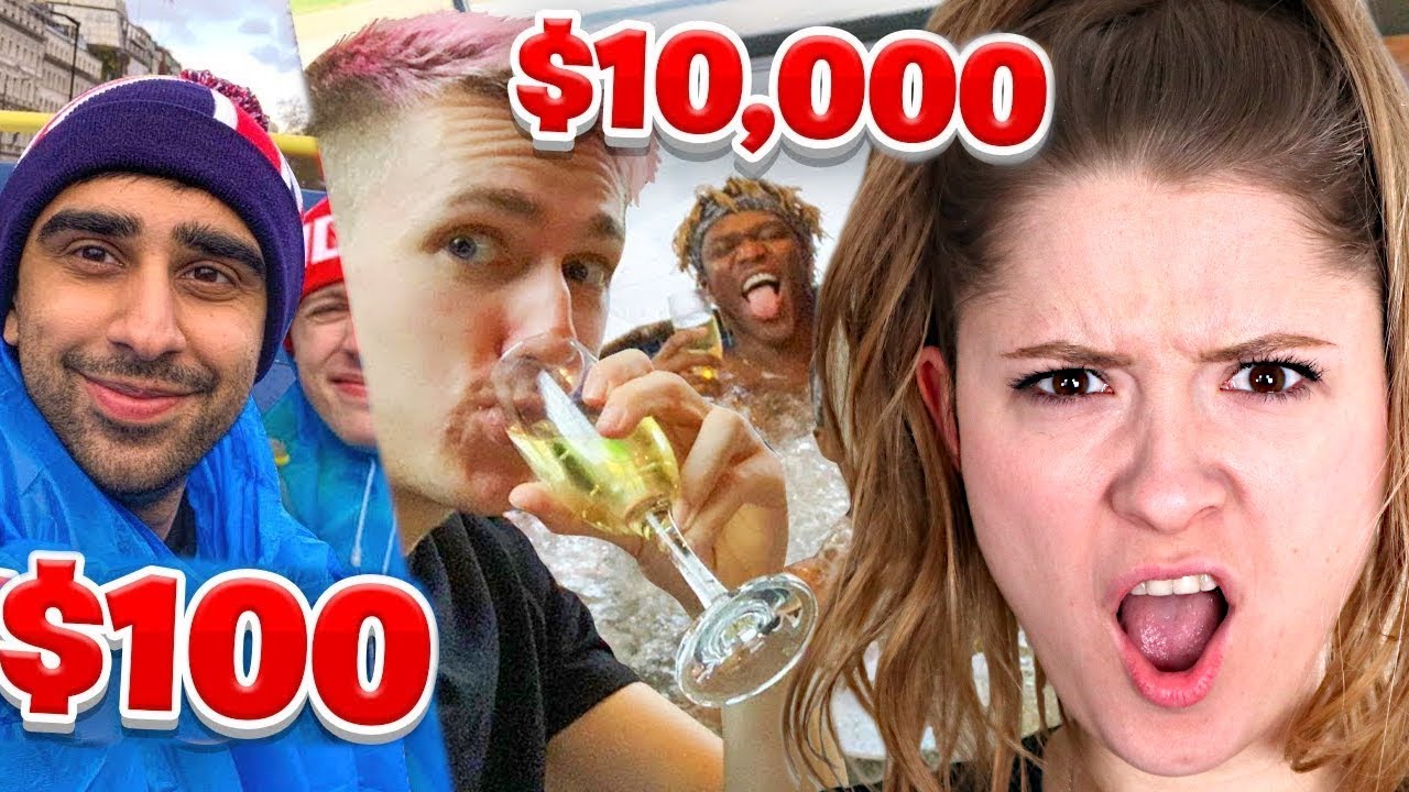 SIDEMEN $10,000 VS $100 HOLIDAY REACTION