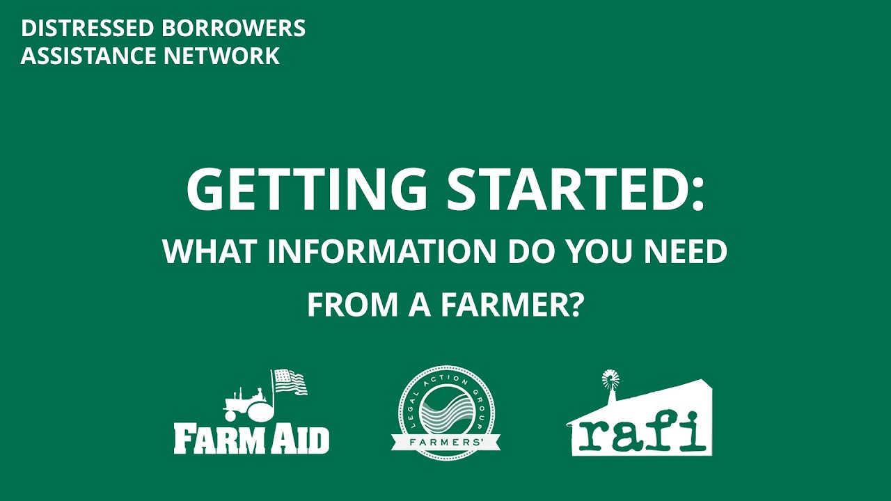 Getting Started: What Information Do You Need From a Farmer? (DBAN Gathering Training)