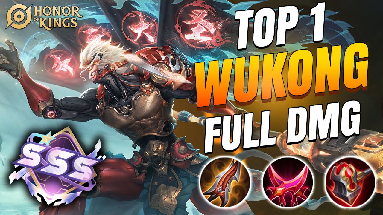 TOP 1 WUKONG 💀 UNSTOPPABLE IN HIGH RANK! | Honor of Kings