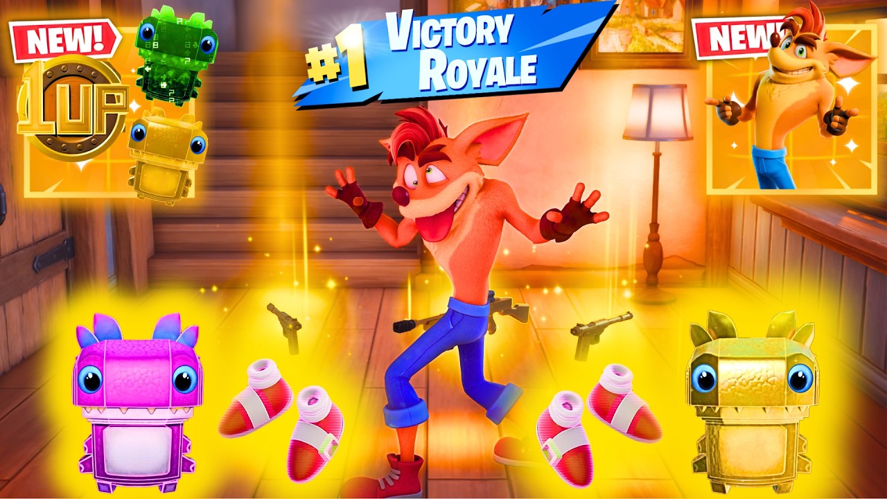 CRASH BANDICOOT vs NEW MYTHIC'S CHALLENGE (NEW!! Fortnite Chapter 7 Season 4)