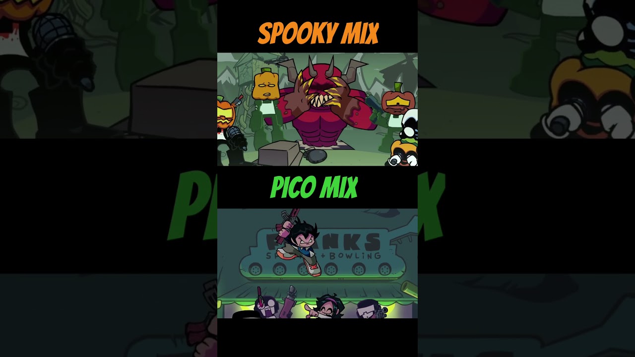 FNF SPOOKY MIX VS PICO MIX STRESS CUTSCENE 