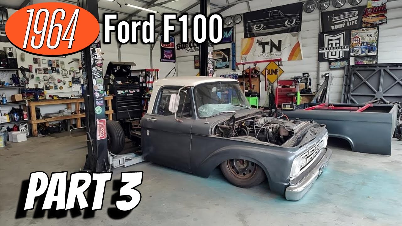1964 Ford F100 Getting Z'd, CV Swapped, and Bagged. 4.6 Part 3  Rad Fabz